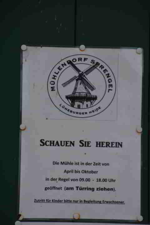 Windmühle Sprengel im Heidekreis bei Neuenkirchen